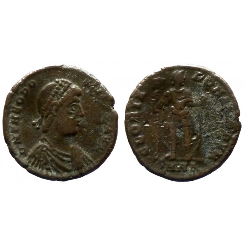 Theodosius I - AE2 nummus - GLORIA ROMANORVM - Nicomedia