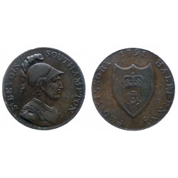 Hampshire - Portsmouth - Half Penny  1791