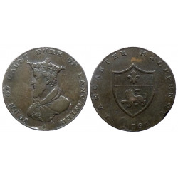 Lancashire - Lancaster - Half penny 1791
