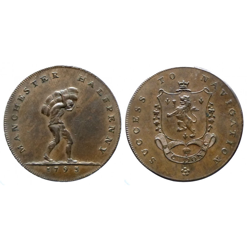 Middlesex - Manchester - Half penny 1793