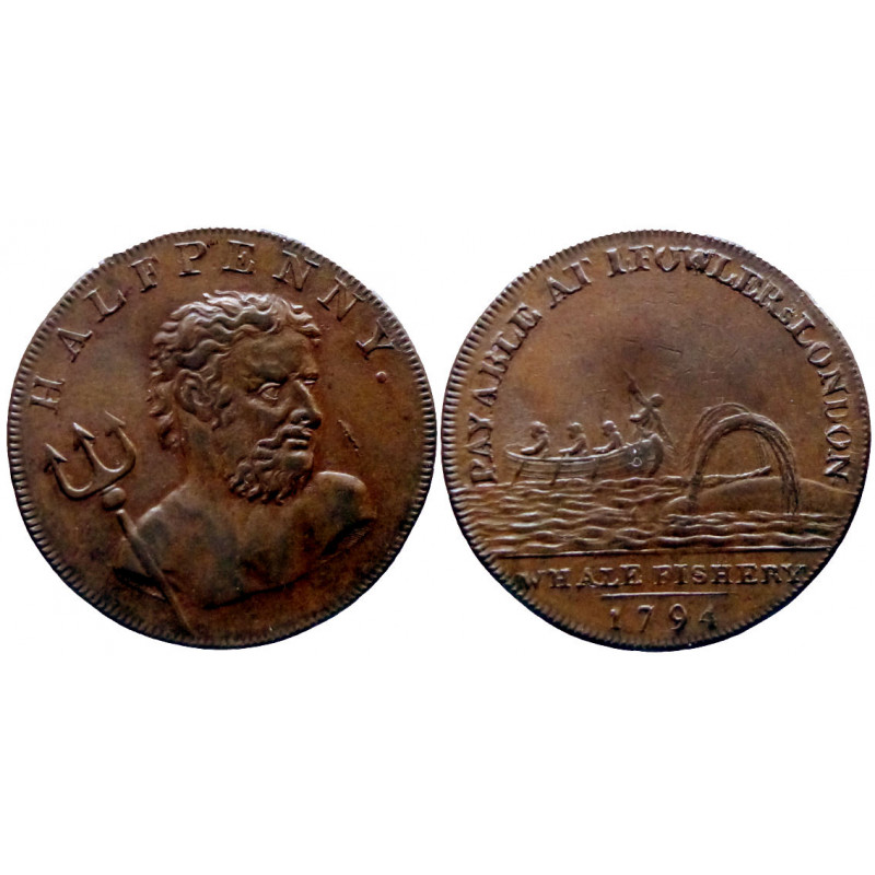 Middlesex - Fowler's - Half penny 1794