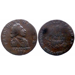 Middlesex - National Series - Half penny 1795