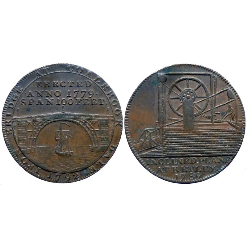 Shropshire - Coalbrooke Dale - half penny 1789