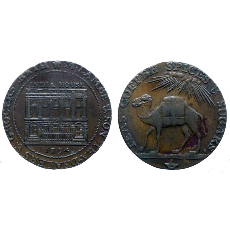 Somersetshire - Bath - half penny 1794