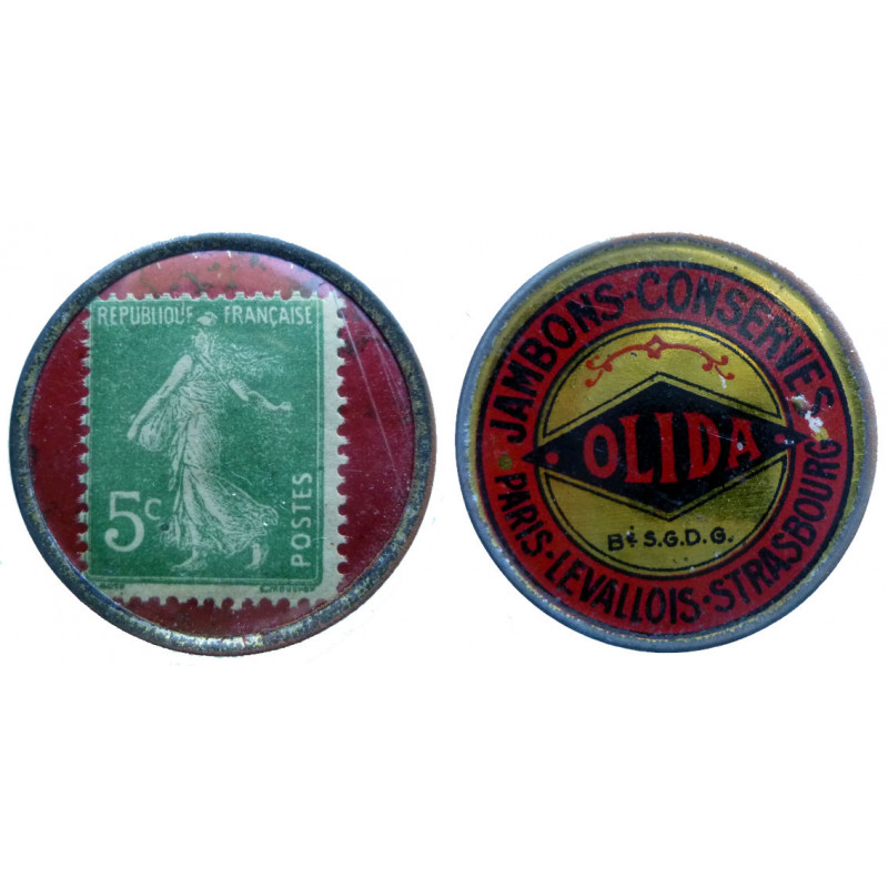 Emergency Stamp coin - 5 centimes OLIDA