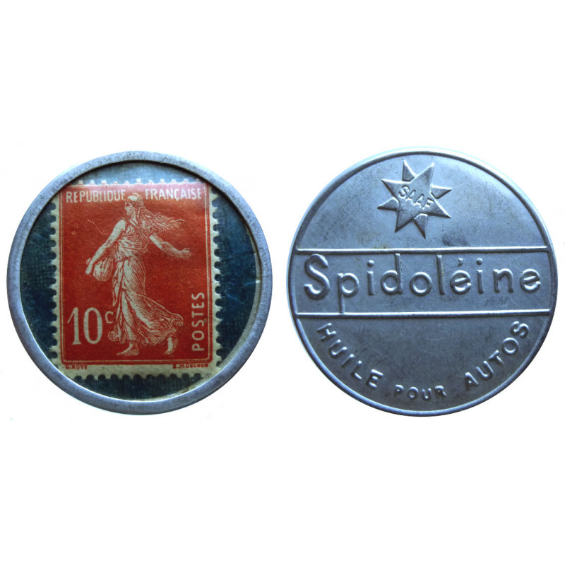 Monnaie Timbre SPIDOLEINE 10 centimes