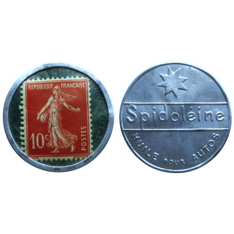 Emergency Stamp coin - SPIDOLEINE 10 centimes