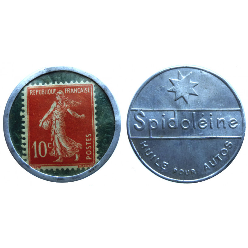 Monnaie Timbre SPIDOLEINE 10 centimes