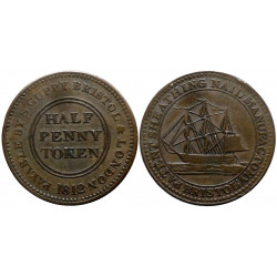 Somersetshire - Bristol - half penny 1812