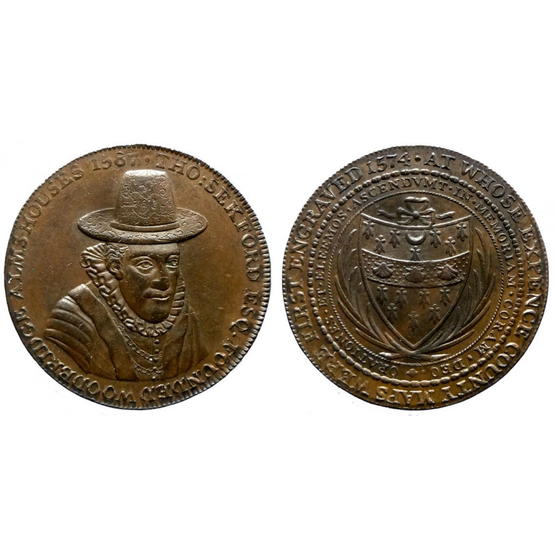 Suffolk - Woodbridge - Penny token 1796