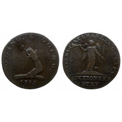 Suffolk - Bury - Half Penny token 1795
