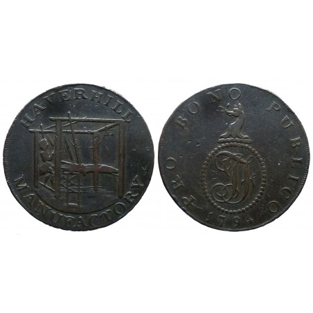 Suffolk - Haverhill - Half Penny token 1794