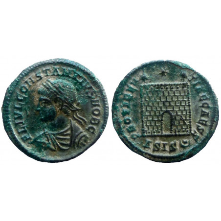 Constantius II Caes - AE nummus - Siscia - RIC.217