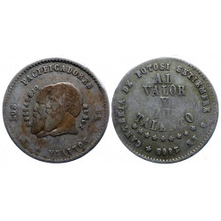 Bolivie - 1/2 Melgarejo 1865 - KM. 145.2