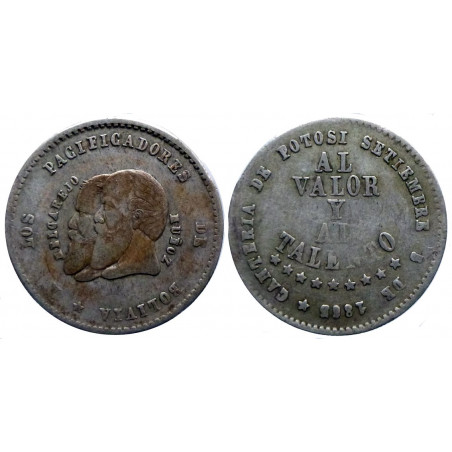 Bolivie - 1/2 Melgarejo 1865 - KM. 145.2