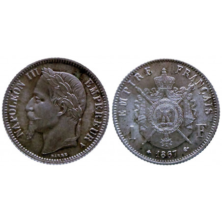 Napoleon III - 1 franc 1867 A