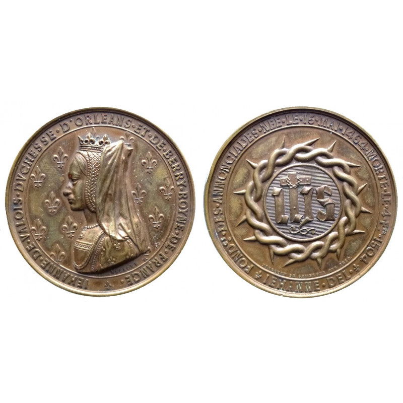 Jeanne de Valois et de France - Medaille 1840