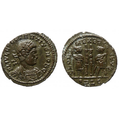 Constantius II Caesar - AE nummus - Lyon - RIC. 245 R2