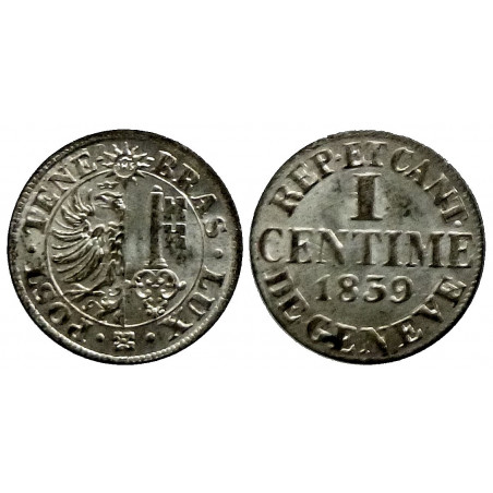 Suisse - GENEVE - 1 centime 1839