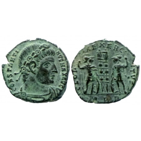 Constantin I - AE nummus - GLORIA EXERCITVS - Rome - RIC.335