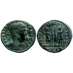 Constantinus II Caesar - AE nummus - Lyon - RIC.249 R3