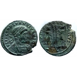 Constantius II Caesar - AE nummus - Lyon - RIC. 264 R4