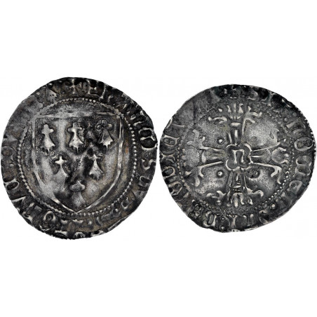 BRETAGNE - François II - Gros à   l'écu - Nantes
