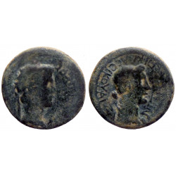 Germanicus et Agrippine Mère - AE17 - Aezani, Phrygie