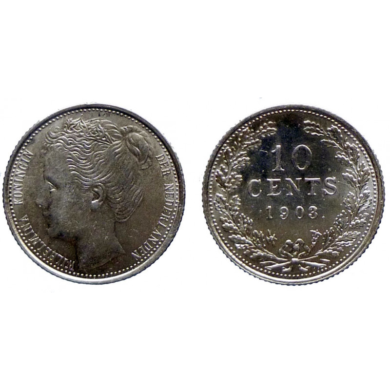 Pays-Bas - Wilhelmina - 10 cents 1903 Pays-Bas - Wilhelmina - 10 cents 1903