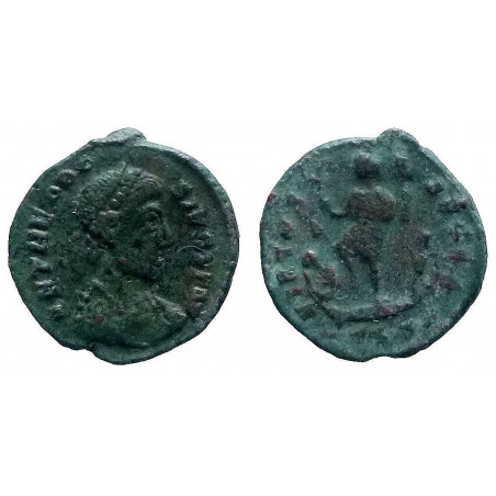 Theodose I - Nummus - VIRTVS AVGGG - Thessalonique