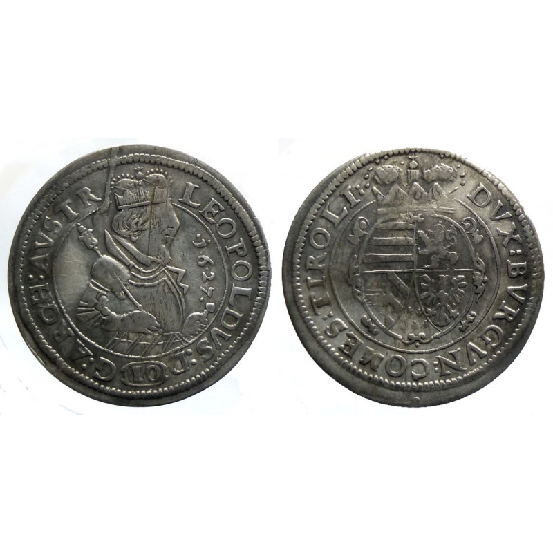 Autriche - Leopold V - 10 kreuzer 1627 - Hall Autriche - Leopold V - 10 kreuzer 1627 - Hall