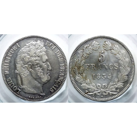 Louis-Philippe - 5 francs 1834 W - 2° type
