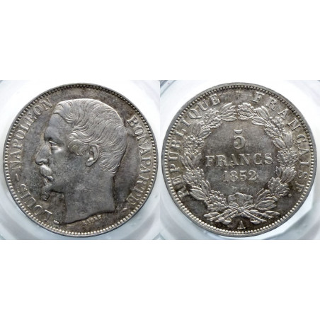 Louis-Napoleon Bonaparte - 5 francs 1852 A