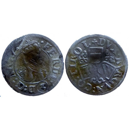 Autriche - Ferdinand - 3 Kreuzer - Hall