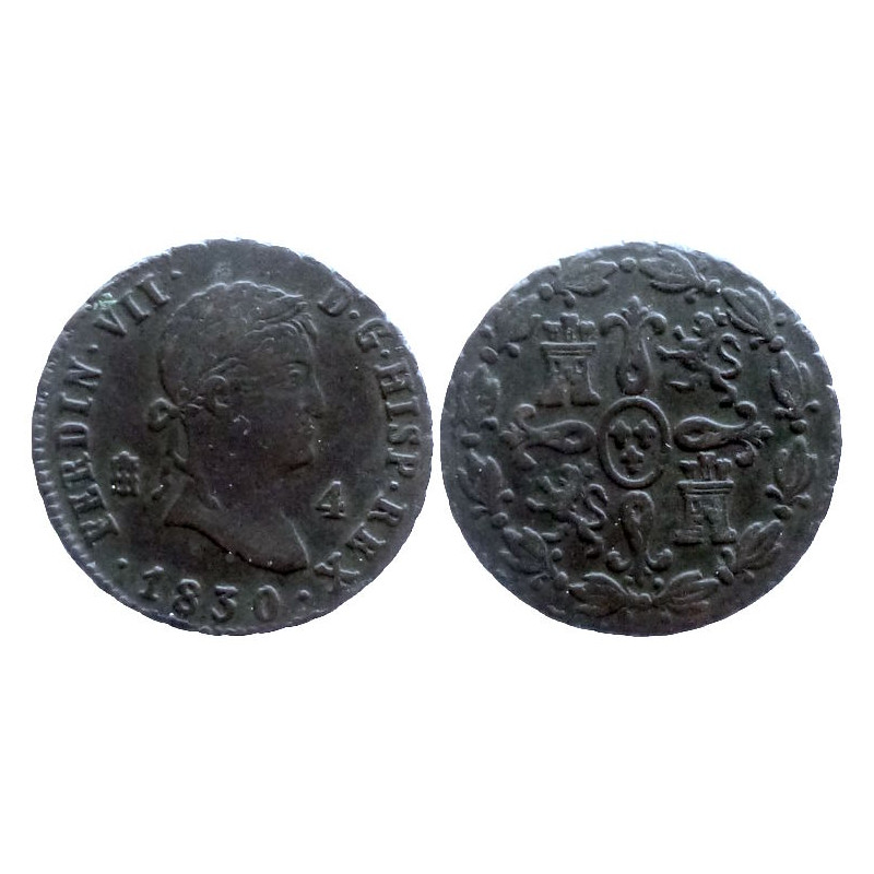 Spain - 4 Maravedis 1830