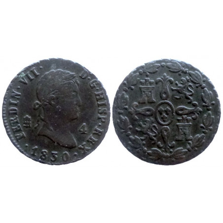 Espagne - 4 Maravedis 1830