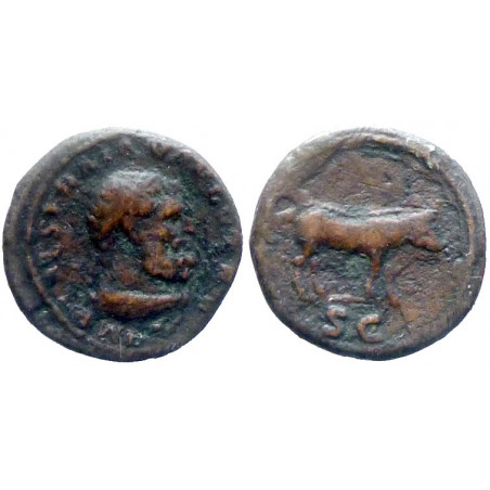 Trajan - Quadrans - Boar