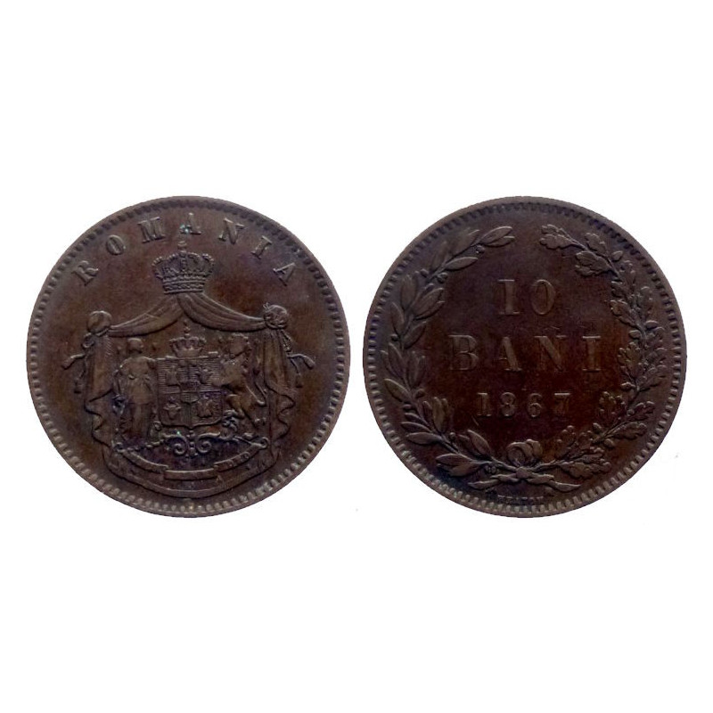 ROUMANIE - Carol Ier - 10 Bani 1887