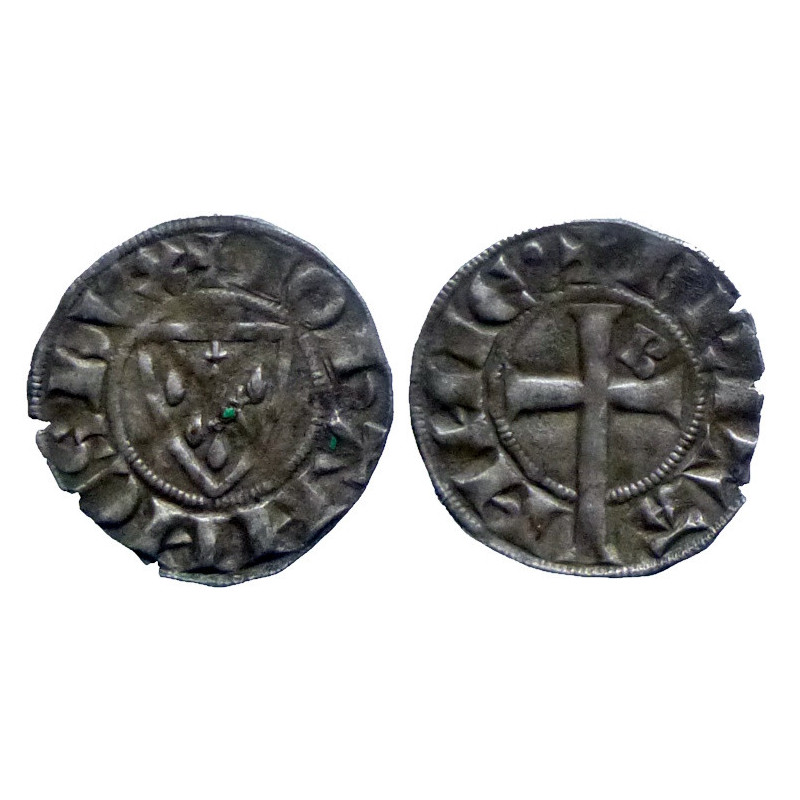 Bretagne - Jean III - Denier Saint Brieuc