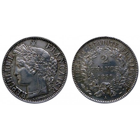 II° République - 2 francs 1851 Paris