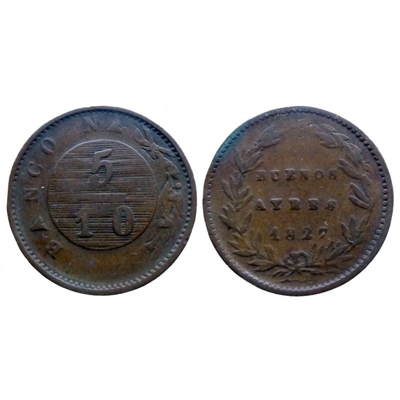 Argentine - Buenos Aires - 5/10 real 1827