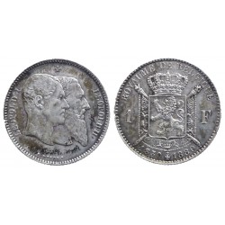 Belgique - 1 franc 1880 -...