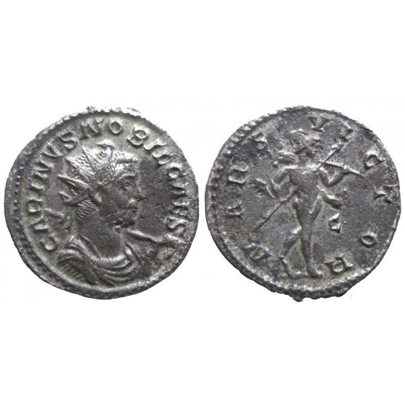 Carinus as Caesar - Billon Aurelianus - MARS VICTOR - Lyon - Not in RIC