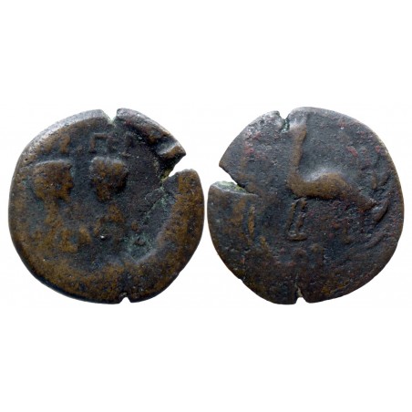 Tibère et Germanicus Jumeaux - AE 22 - RRR