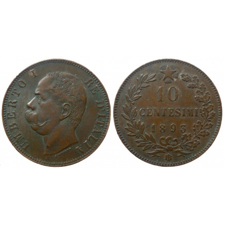 Italie - Umberto I - 10 centesimi 1896 BI
