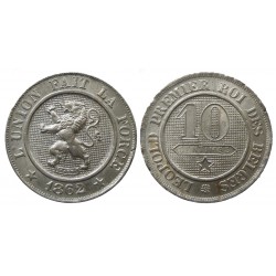 Belgique - Leopold I - 10 centimes 1862