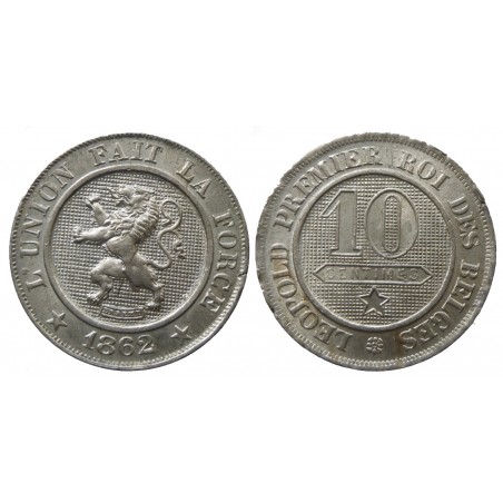 Belgium - Leopold I - 10 centimes 1862