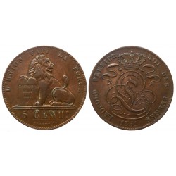 Belgique - Leopold I - 5 centimes 1851
