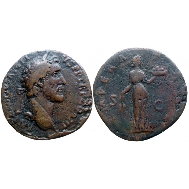 Antoninus Pius - AE Sestertius - IMPERATOR II