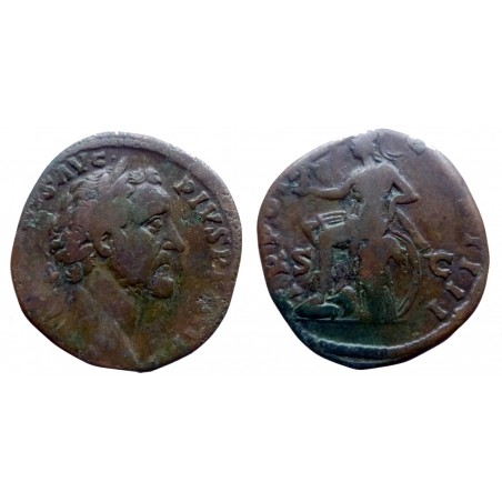 Antoninus Pius - AE Sestertius - TR POT XX COS IIII